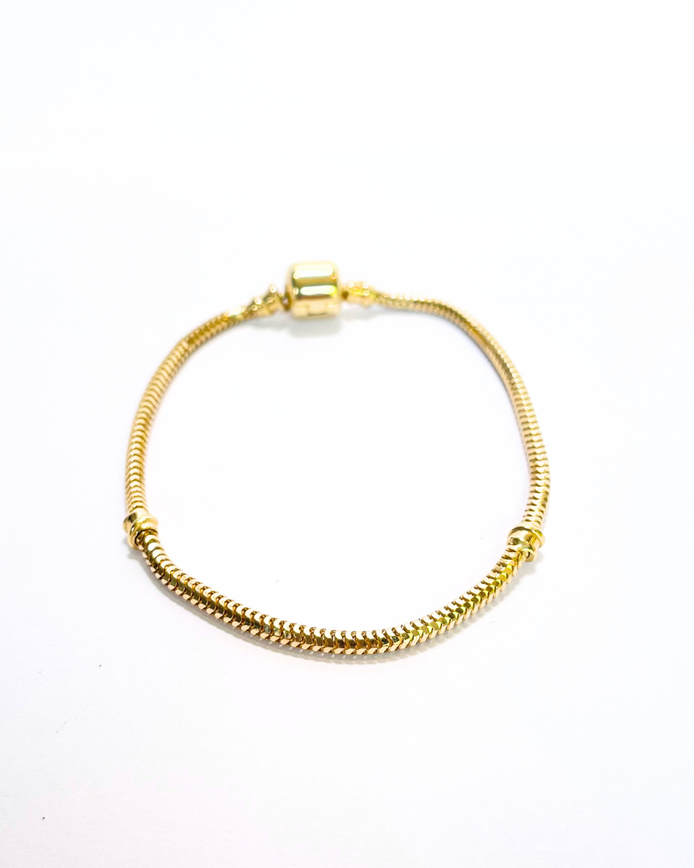 Brazalete Cadena De Serpiente Con Cierre De Barril Moments   SKU: OR0326