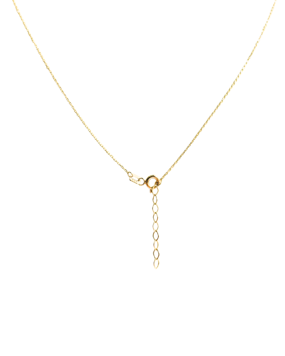 COLLAR TRIPLE 3 CORAZONES CON CIRCONIAS ORO 14K SKU: ORO191