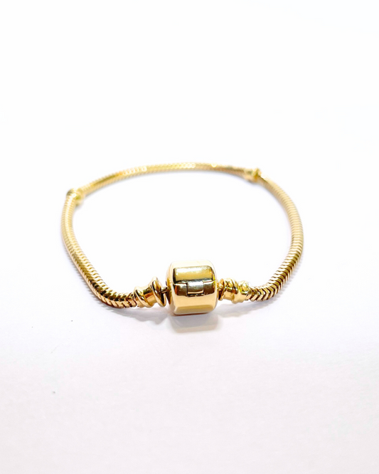 Brazalete Cadena De Serpiente Con Cierre De Barril Moments   SKU: OR0326