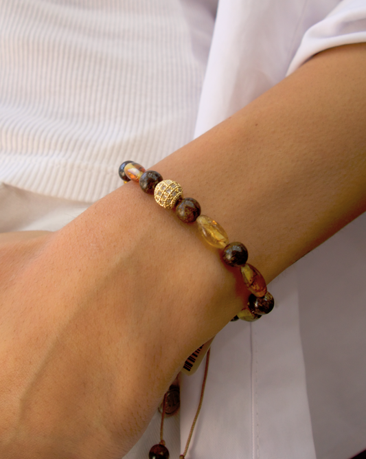 PULSERA DE ÁMBAR PEPINO AJUSTABLE