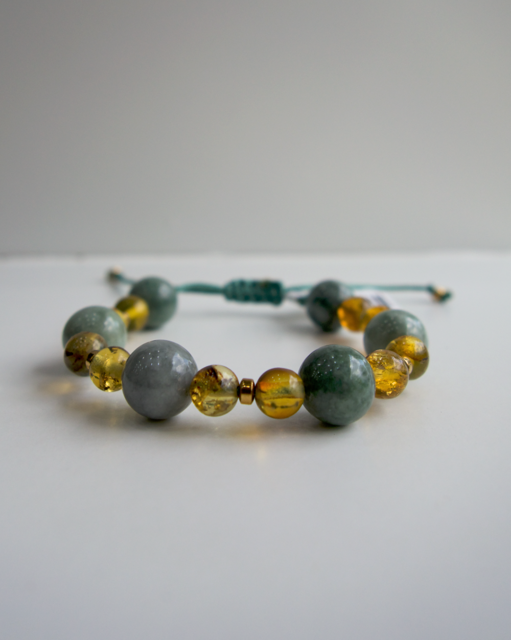 PULSERA DE JADE CON ÁMBAR