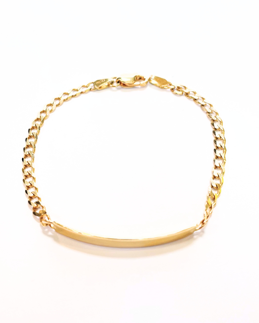 PULSERA BARBADA ESCLAVA ADULTO ORO 14K   SKU:OR0445