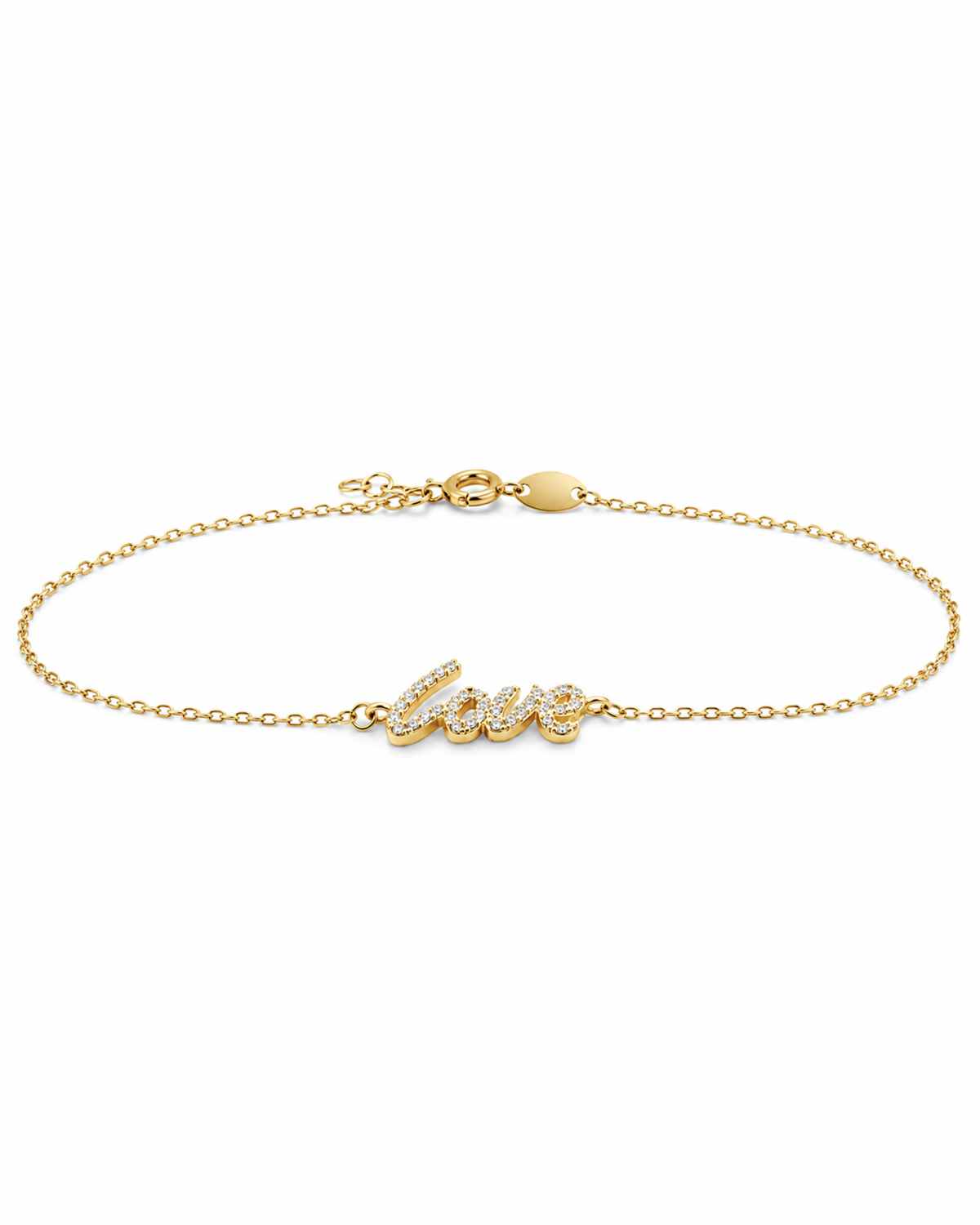 Pulsera Love con Circonias Oro 14K SKU: OR0681