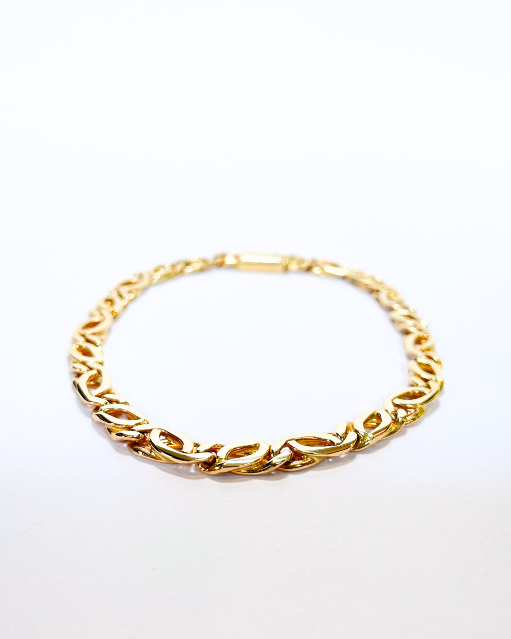 PULSERA DE HOMBRE TEJIDO EGIPCIO DE  ORO 14K.   SKU:ORO63