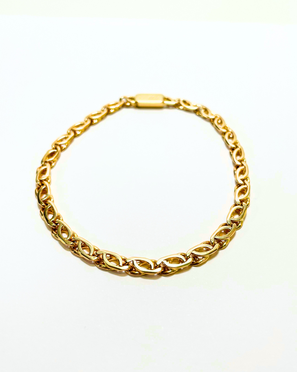 PULSERA DE DAMA TEJIDO EGIPCIO DE ORO 14K. SKU:ORO68