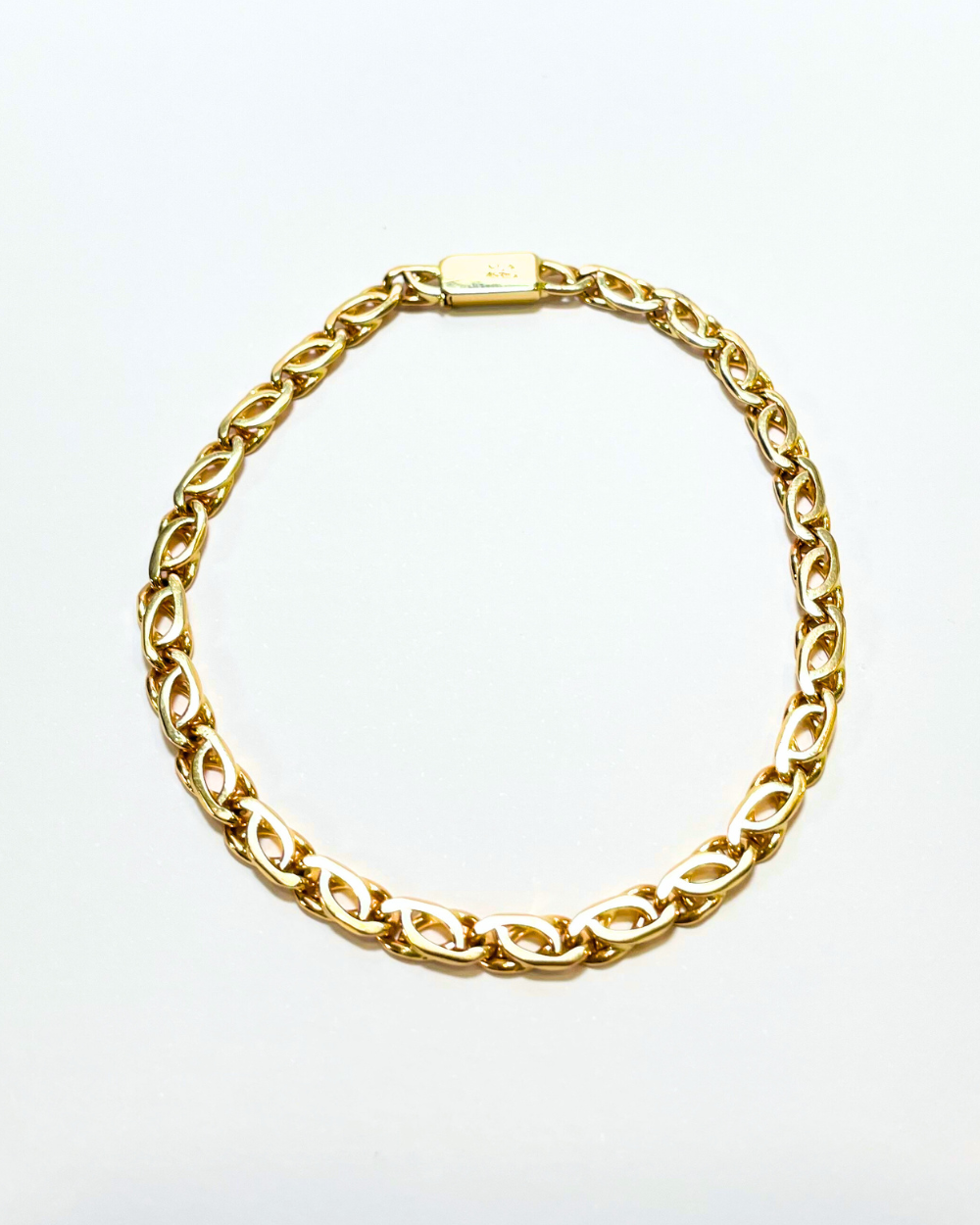 PULSERA DE DAMA TEJIDO EGIPCIO DE ORO 14K. SKU:ORO68