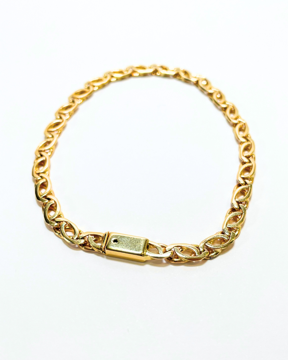 PULSERA DE DAMA TEJIDO EGIPCIO DE ORO 14K. SKU:ORO68