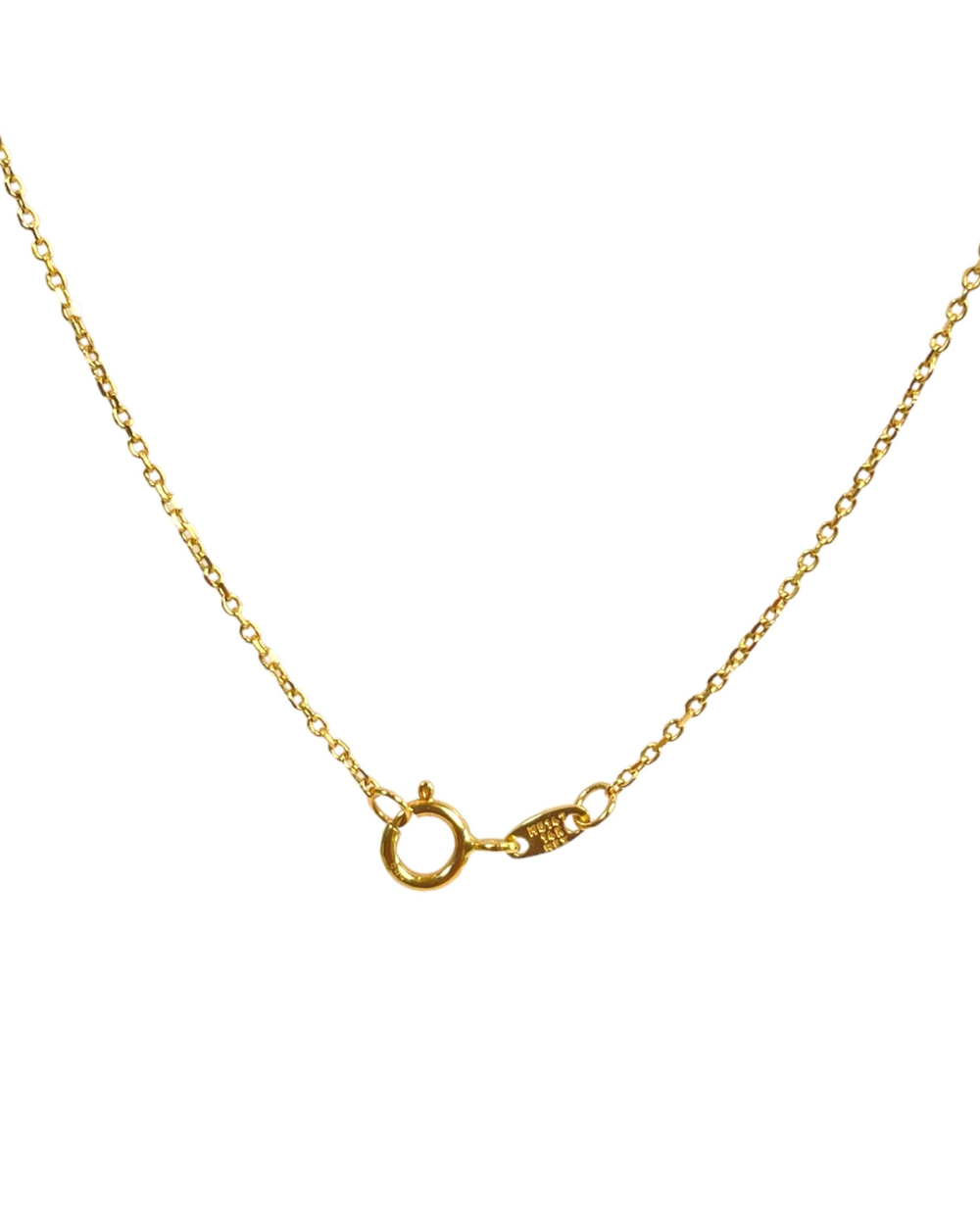 CADENA CON DIJE DE CIRCULO DE ORO 14K SKU: ORO201