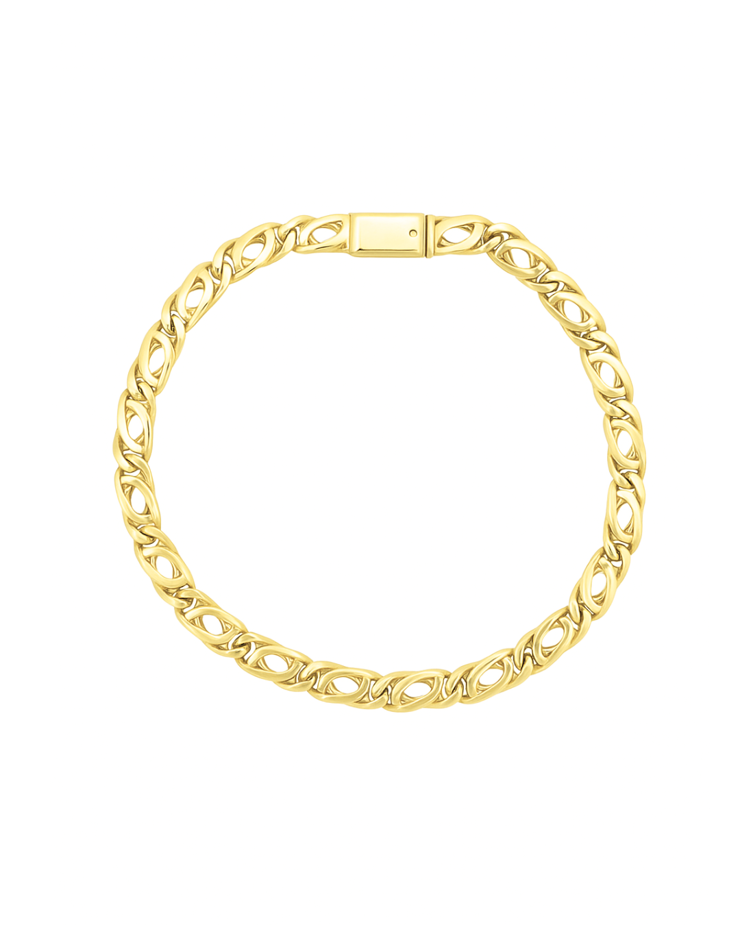 PULSERA DE HOMBRE TEJIDO EGIPCIO DE  ORO 14K.   SKU:ORO63