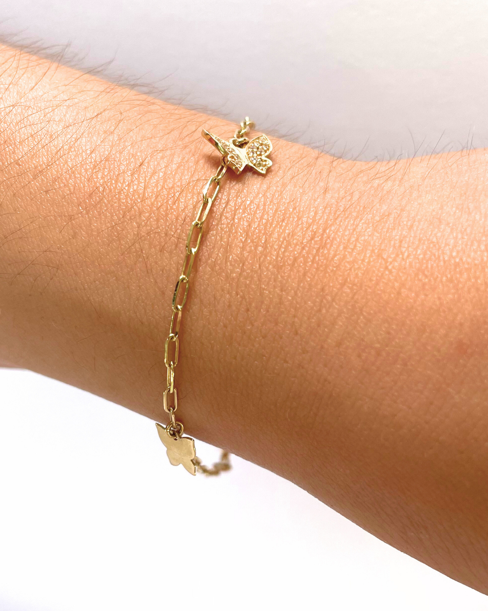 PULSERA MARIPOSAS    SKU:ORO46