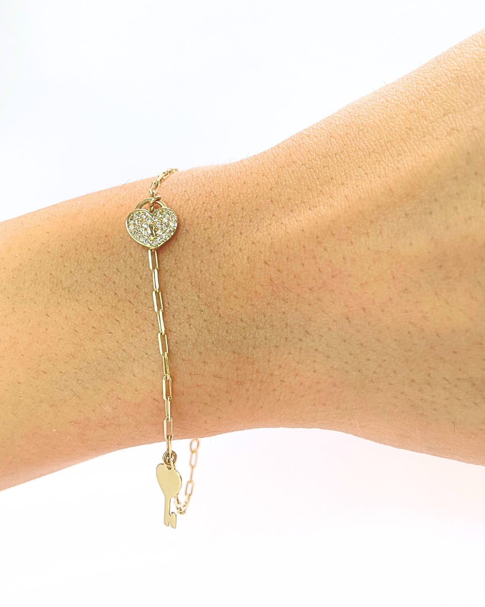 PULSERA AMOR CON CANDADO ORO 14K SKU ORO53