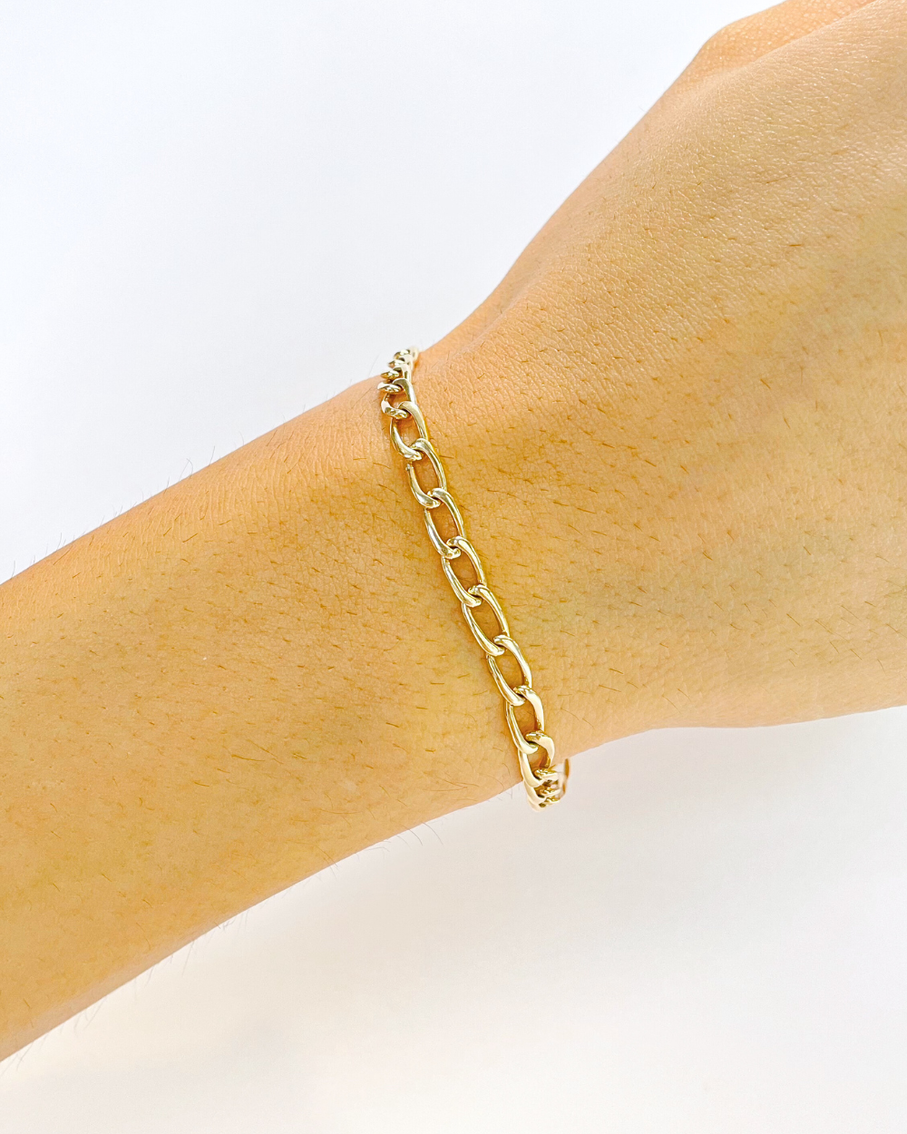 PULSERA  FIGARO  DE ORO 14K  SKU: ORO65