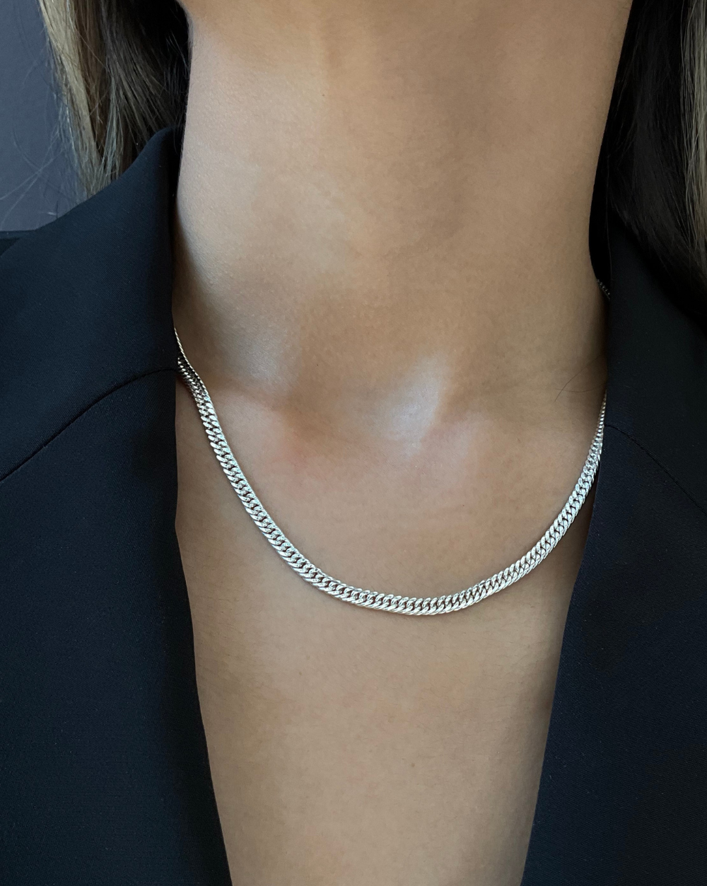 Cadena snake de plata .925 SKU: PL1178