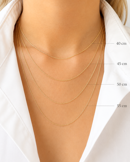 Candena de ancla delgada 14K   SKU: ORO205