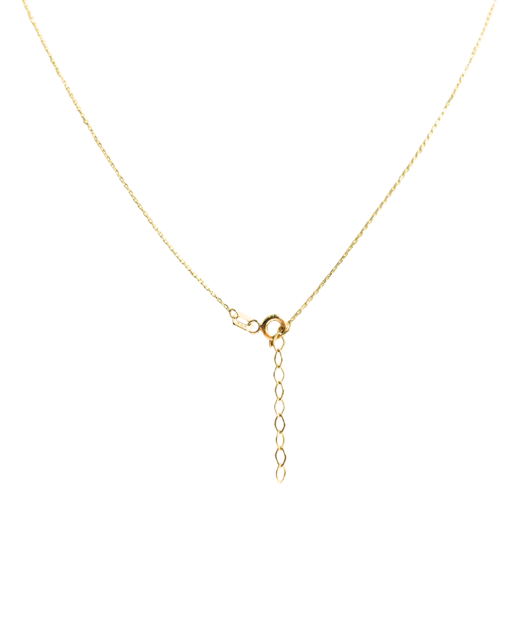 COLLAR TRIPLE 3 CORAZONES CON CIRCONIAS ORO 14K    SKU: ORO191