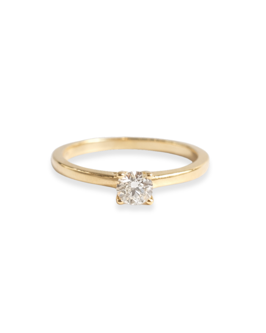 Anillo de Compromiso Solitario en Oro 14K con Diamante SKU:OR0547