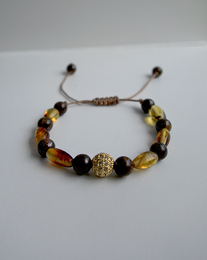 PULSERA DE ÁMBAR PEPINO AJUSTABLE