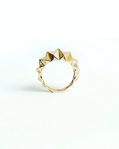 ANILLO ROMBOS JUSTOS 3D ORO 14K   SKU: ORO117