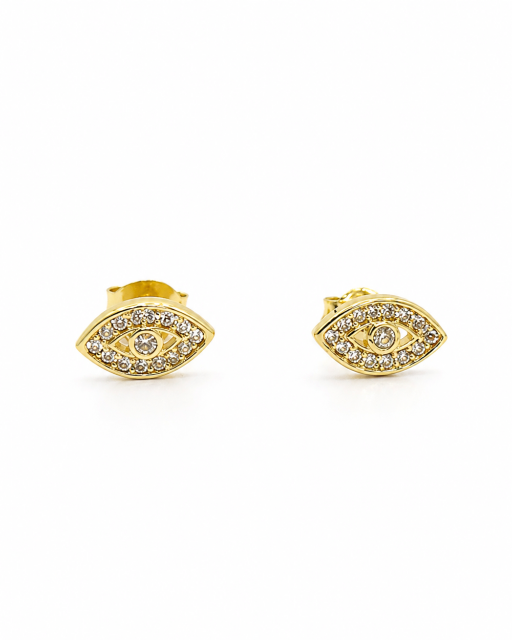 Aretes Ojos Turcos Oro 14k