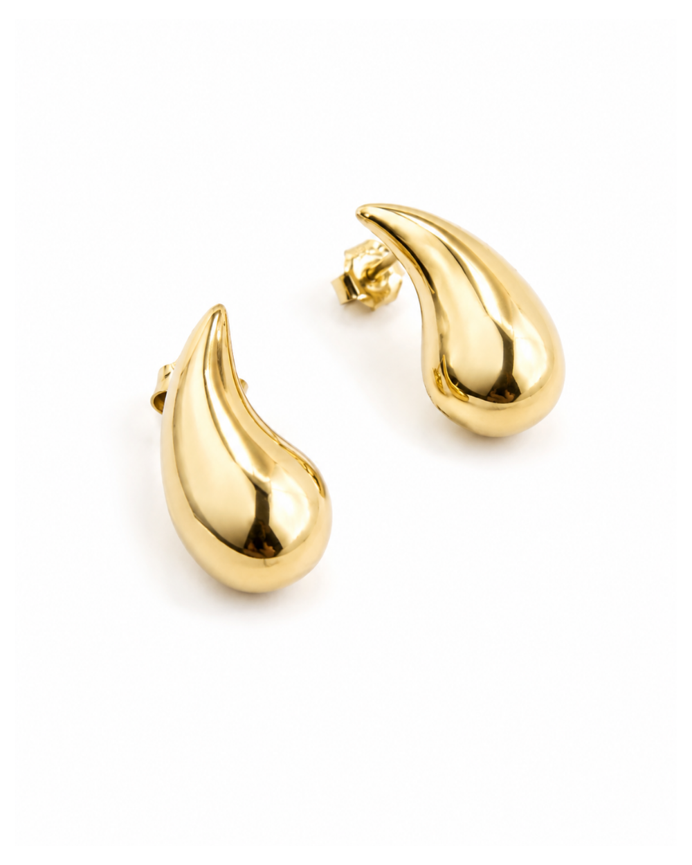 Aretes Tipo Bottega oro 14k Tamarama Joyas