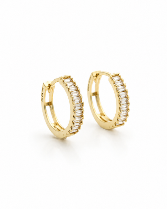 Huggies medianos baguette oro 14k N10198