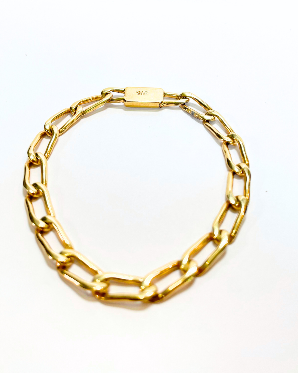 PULSERA ESLABONES LARGOS ORO 14K.   SKU:ORO66