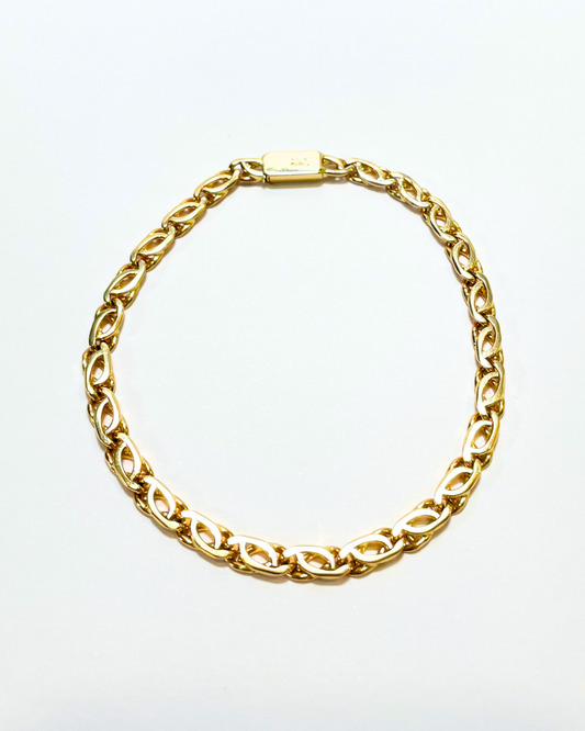 PULSERA DE DAMA TEJIDO EGIPCIO DE ORO 14K. SKU:ORO68