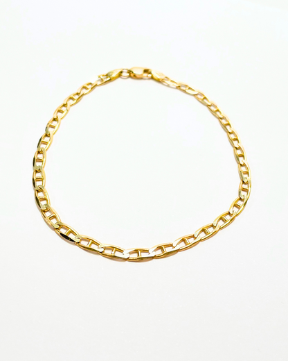 PULSERA RECTANGULOS ORO 14K SKU:ORO69