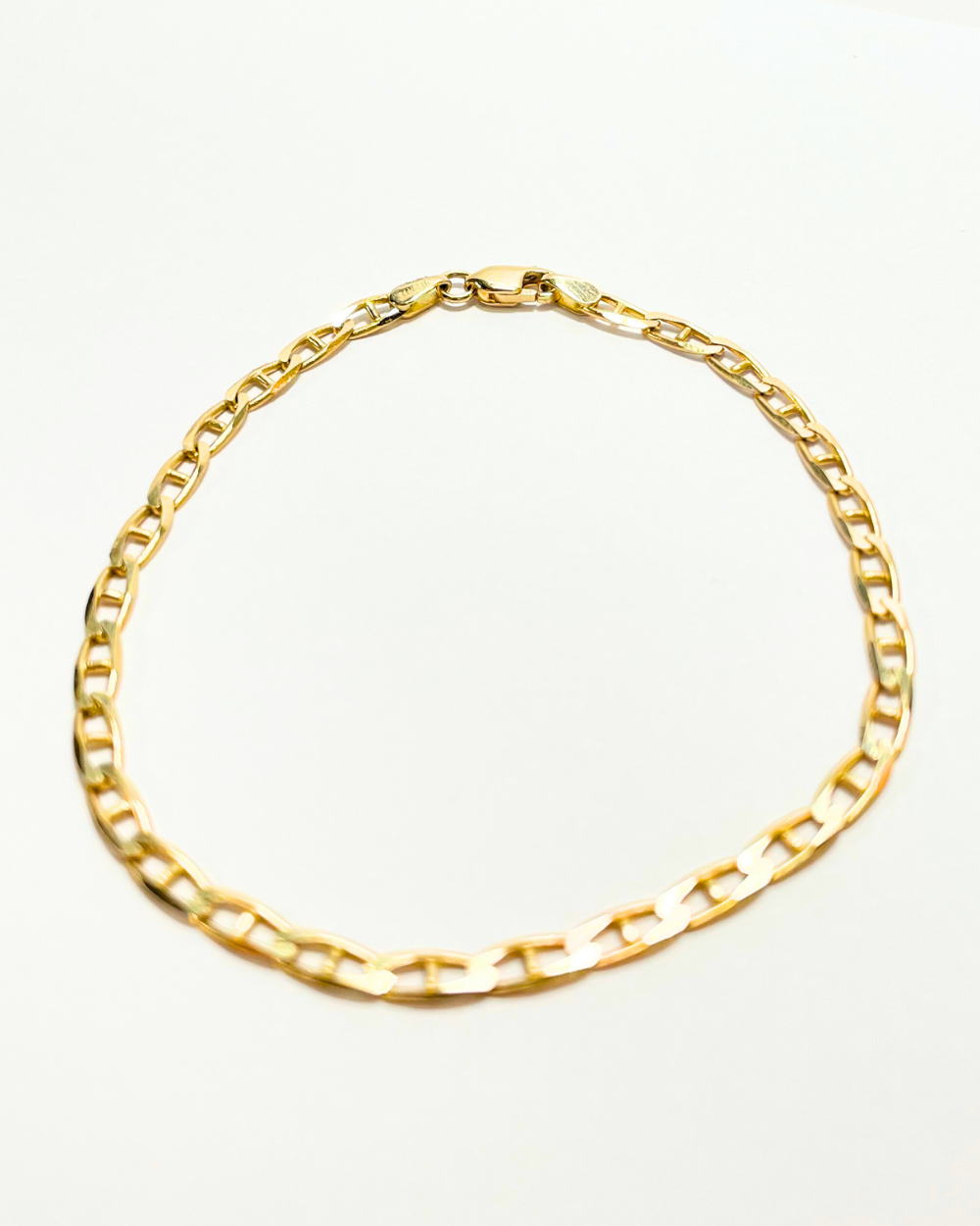 PULSERA RECTANGULOS ORO 14K SKU:ORO69