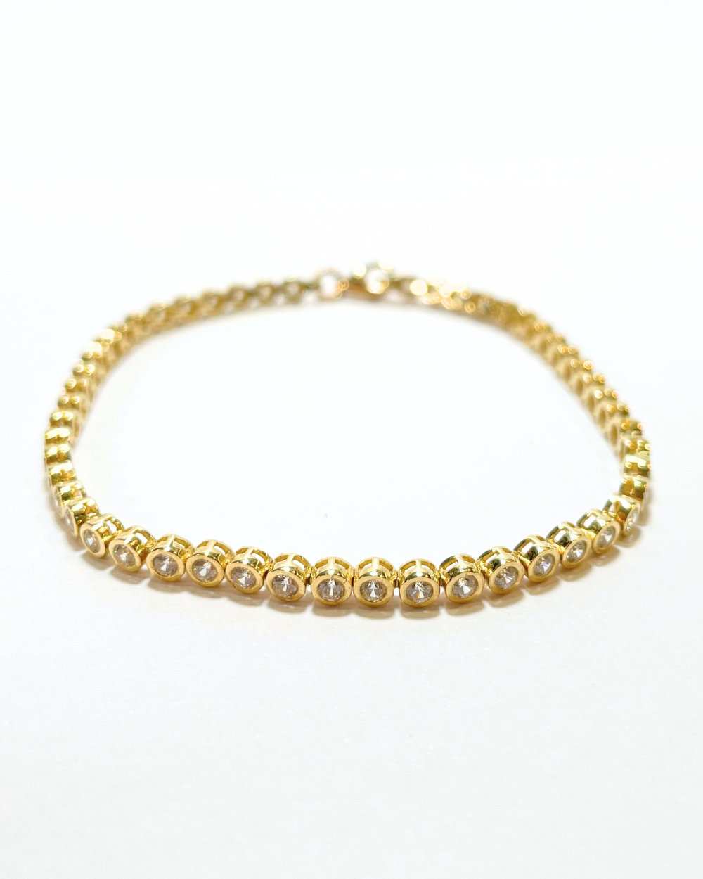 PULSERA TENISTA ORO 14k.   SKU:ORO72