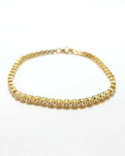 PULSERA TENISTA ORO 14k.   SKU:ORO72