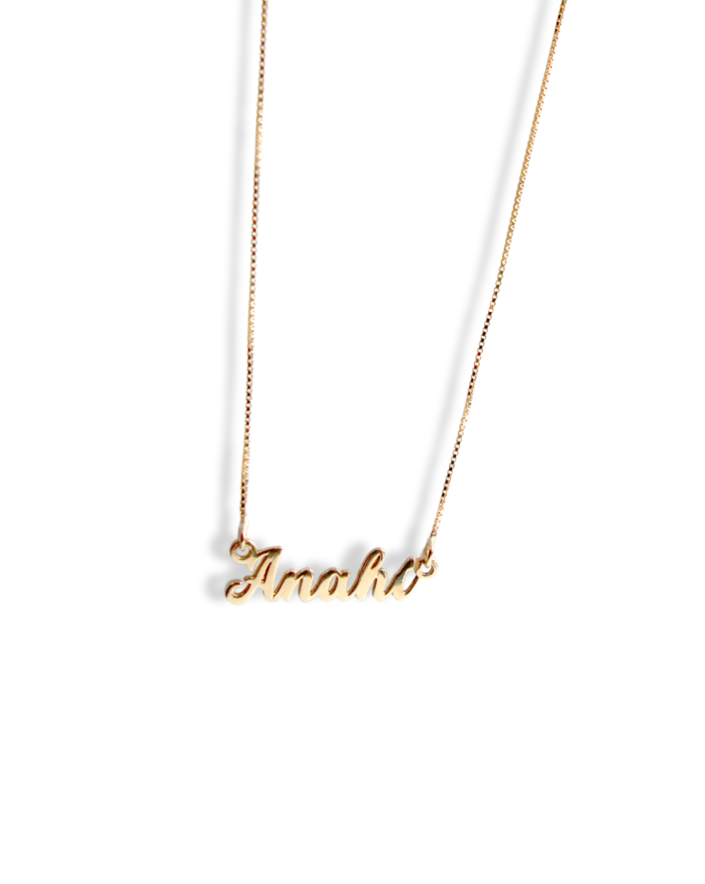 COLLAR 1 NOMBRE VENECIANA  ORO 14K