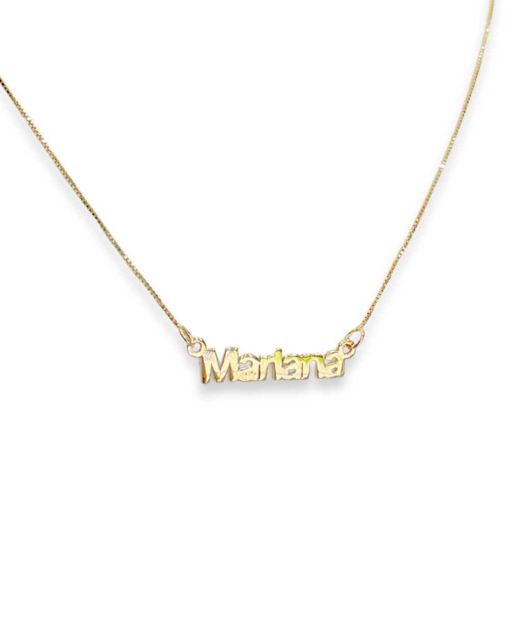 COLLAR 1 NOMBRE VENECIANA  ORO 14K
