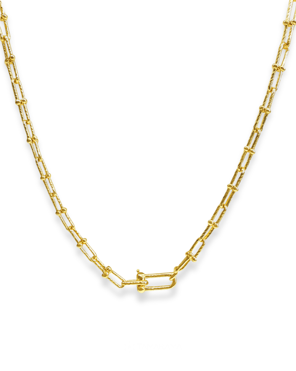 CADENA ESLABONES U  DE ORO 14K SKU:ORO286.