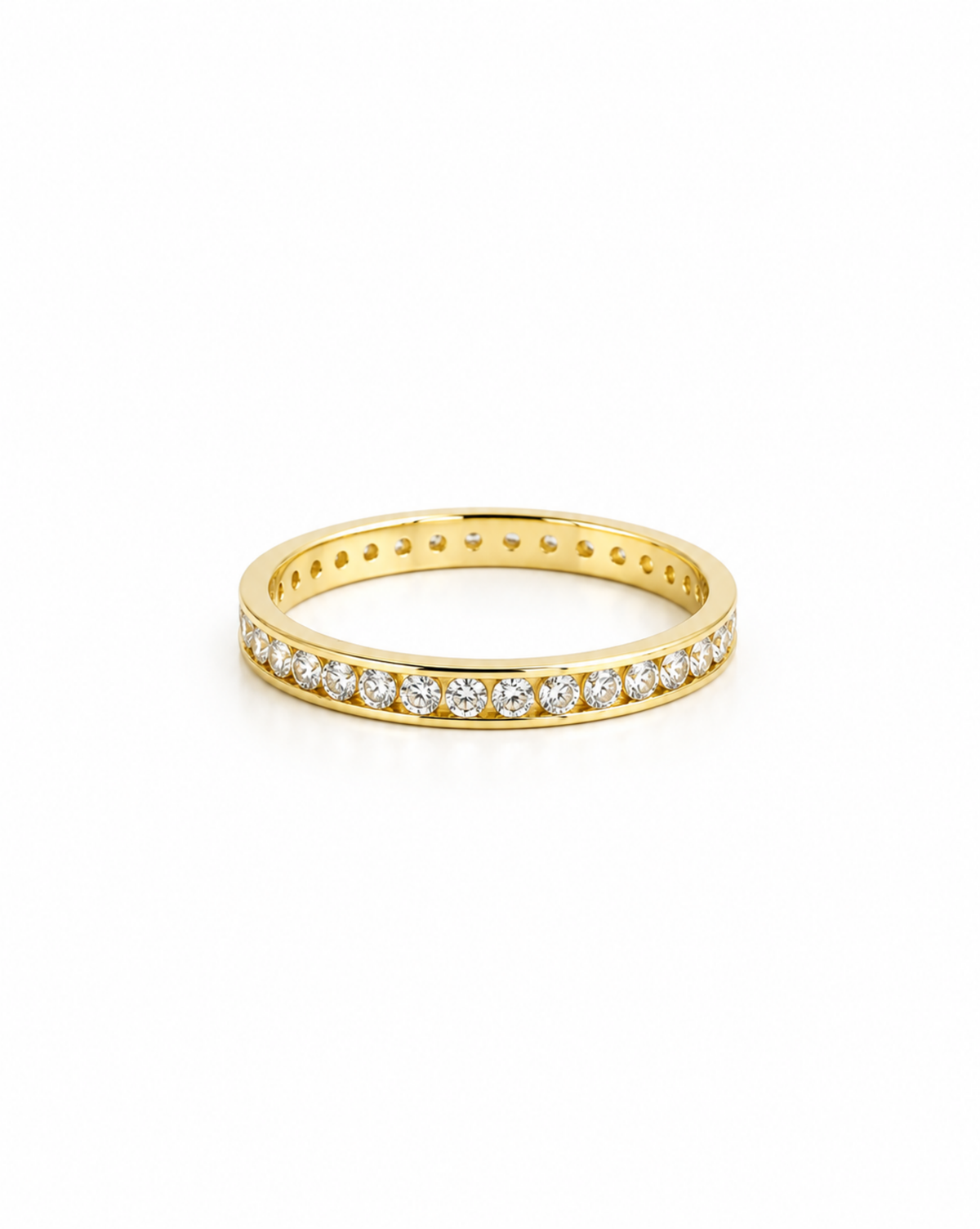 Churumbela de Oro Amarillo 14K con Circonias SKU:ORO102