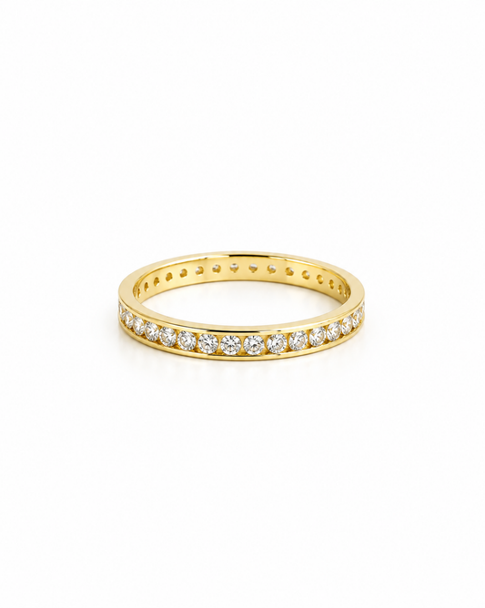 Churumbela de Oro Amarillo 14K con Circonias SKU:ORO102