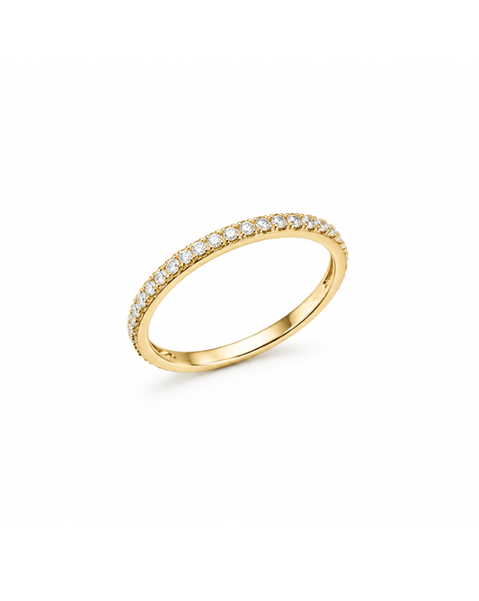Anillo churumbela delgado de oro amarillo 14k talla 9