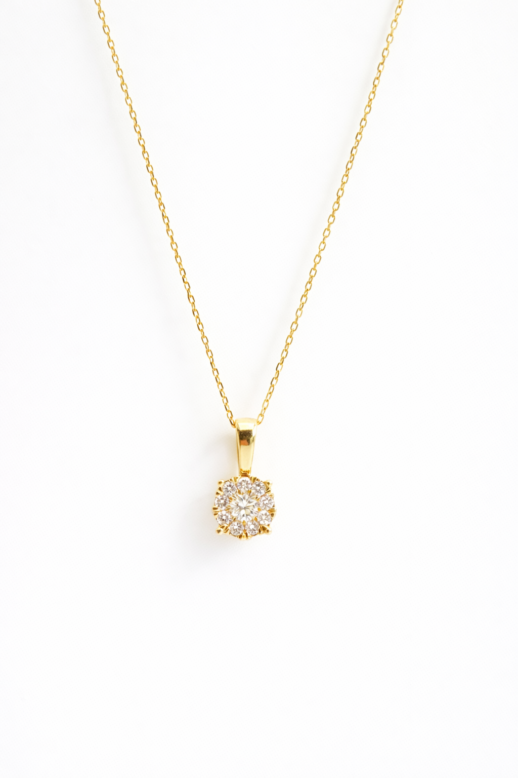 Collar de Oro amarillo 14k con Diamantes SKU: OR0559