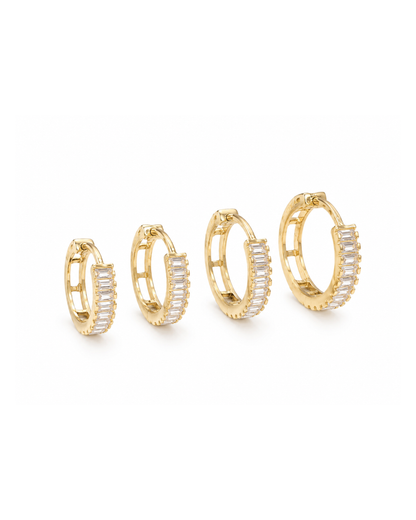 Huggies chicos baguette oro 14k  N10198