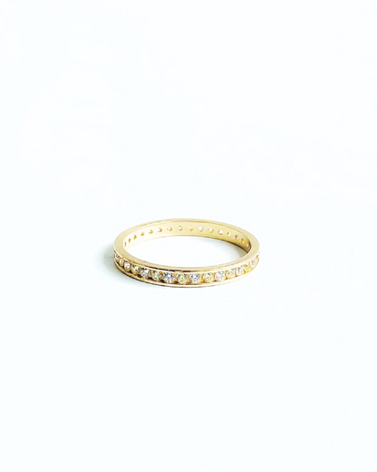 CHURUMBELA CIRC. BLANCAS  DE ORO 14K   SKU: ORO102