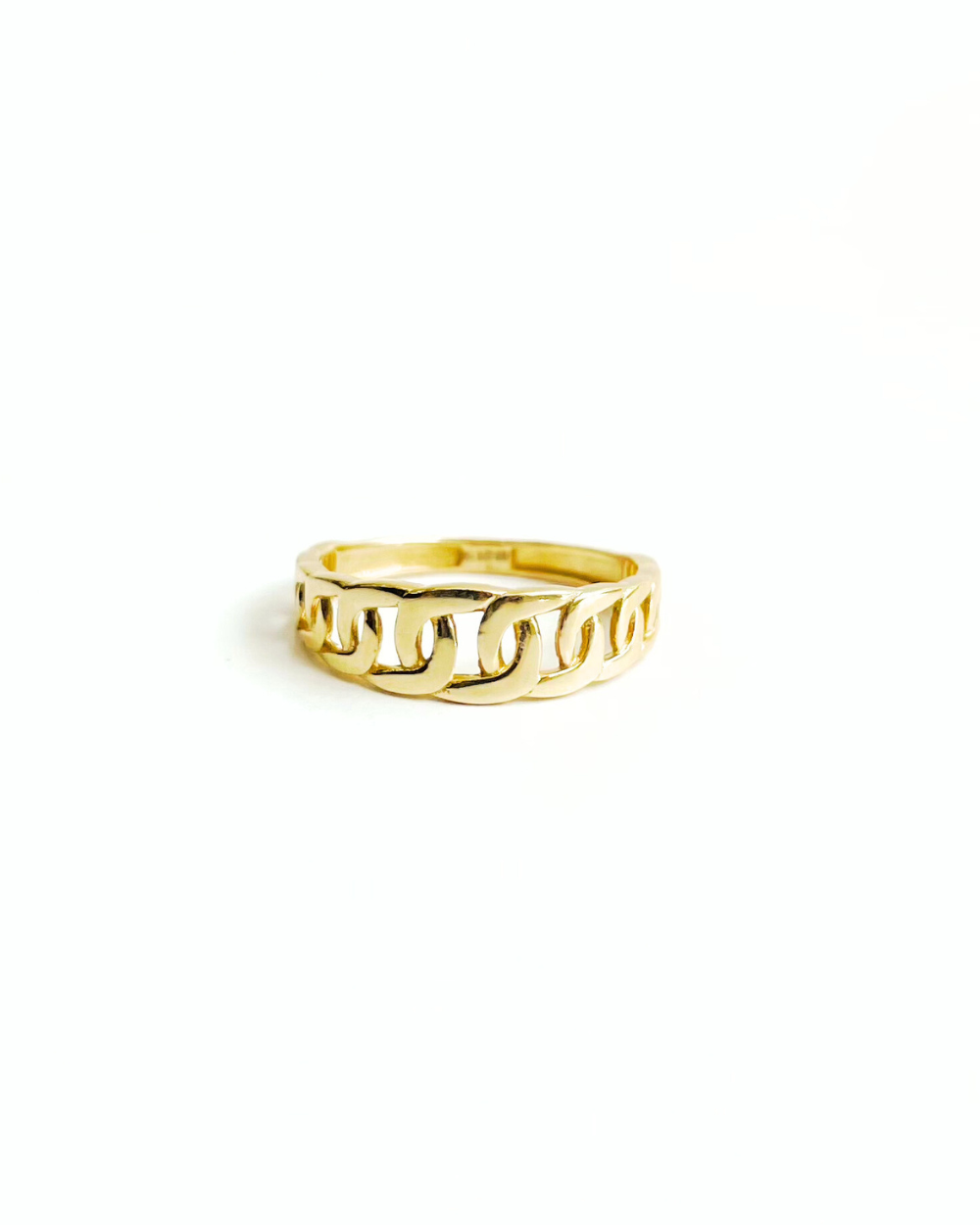 Anullo diseño cadena de oro 14k SKU: ORO114