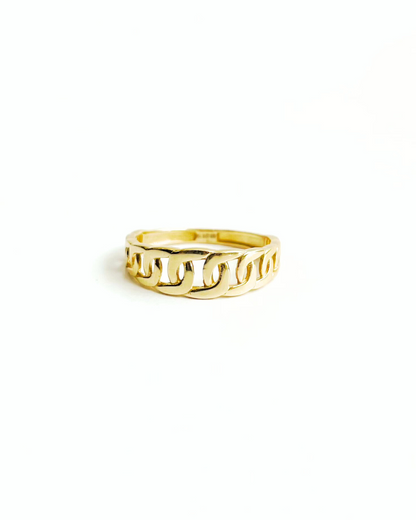 Anullo diseño cadena de oro 14k SKU: ORO114