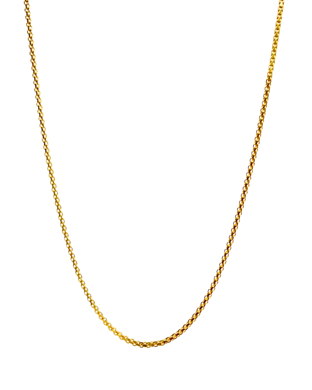 Cadena plana tejido serpiente de oro 14k    SKU: ORO203