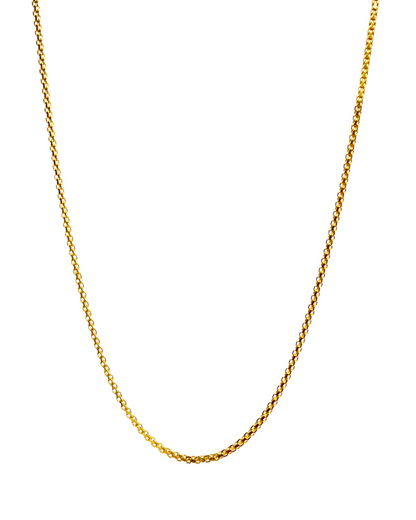 Cadena plana tejido serpiente de oro 14k    SKU: ORO203