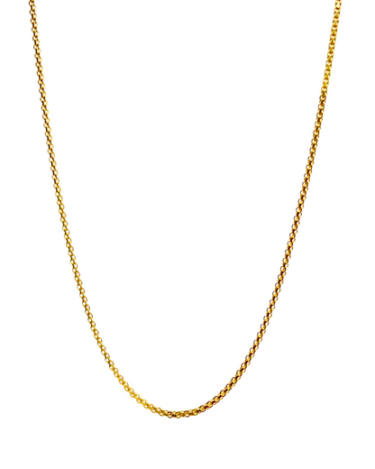 CADENA PLANA TEJIDO SERPIENTE  DE ORO 14K    SKU: ORO203