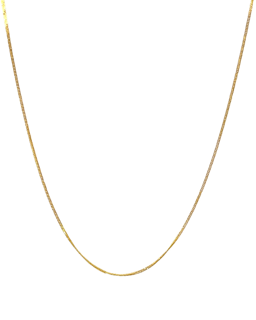 Cadena ultradelgada trenzada de oro 14k  SKU: ORO209