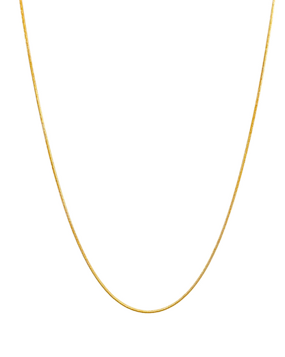Cacdena cola de raton mate 14K 35 cm SKU: ORO211