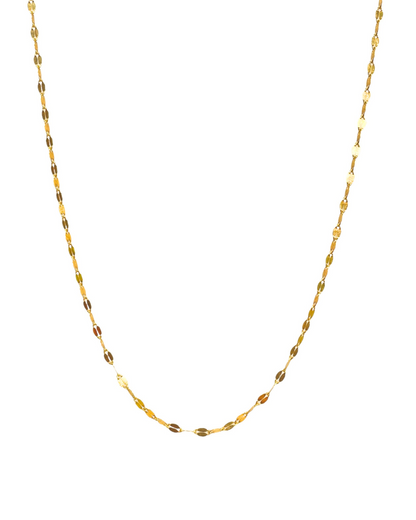 Candena hojuelas de oro 14k  SKU: ORO215