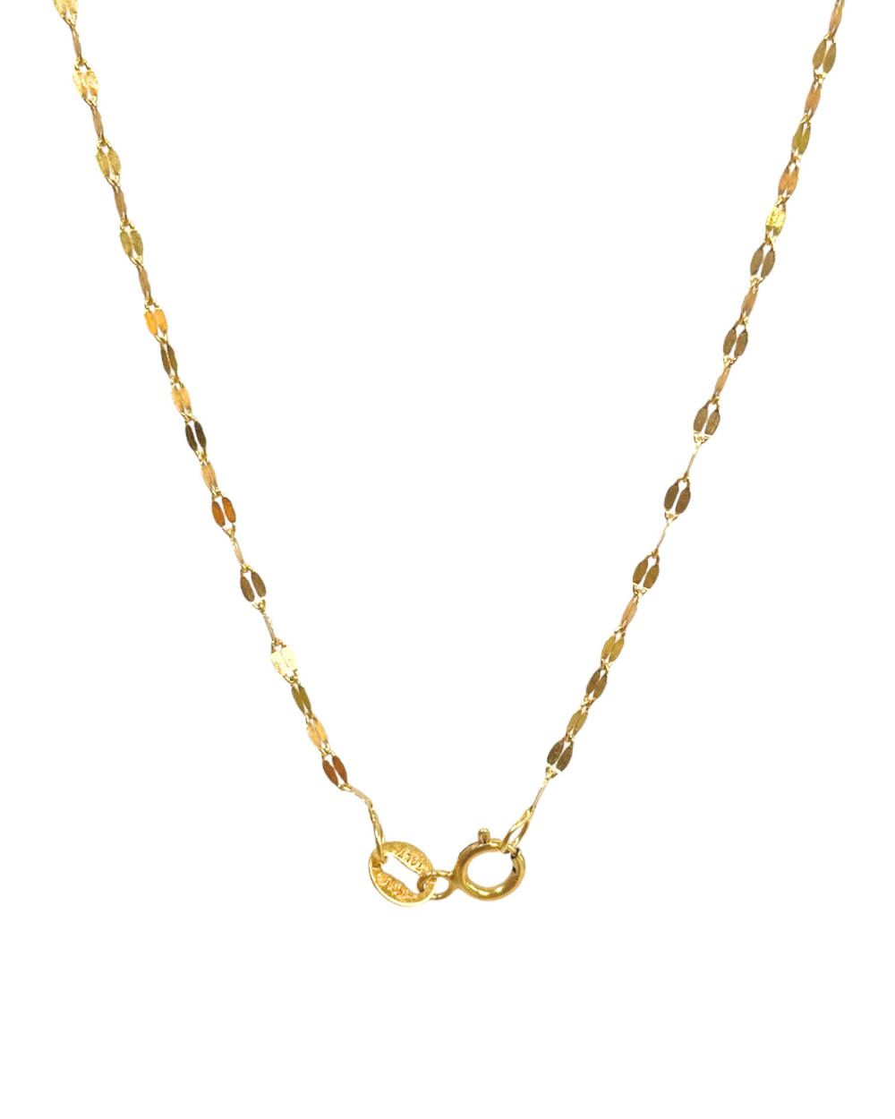 Candena hojuelas de oro 14k  SKU: ORO215