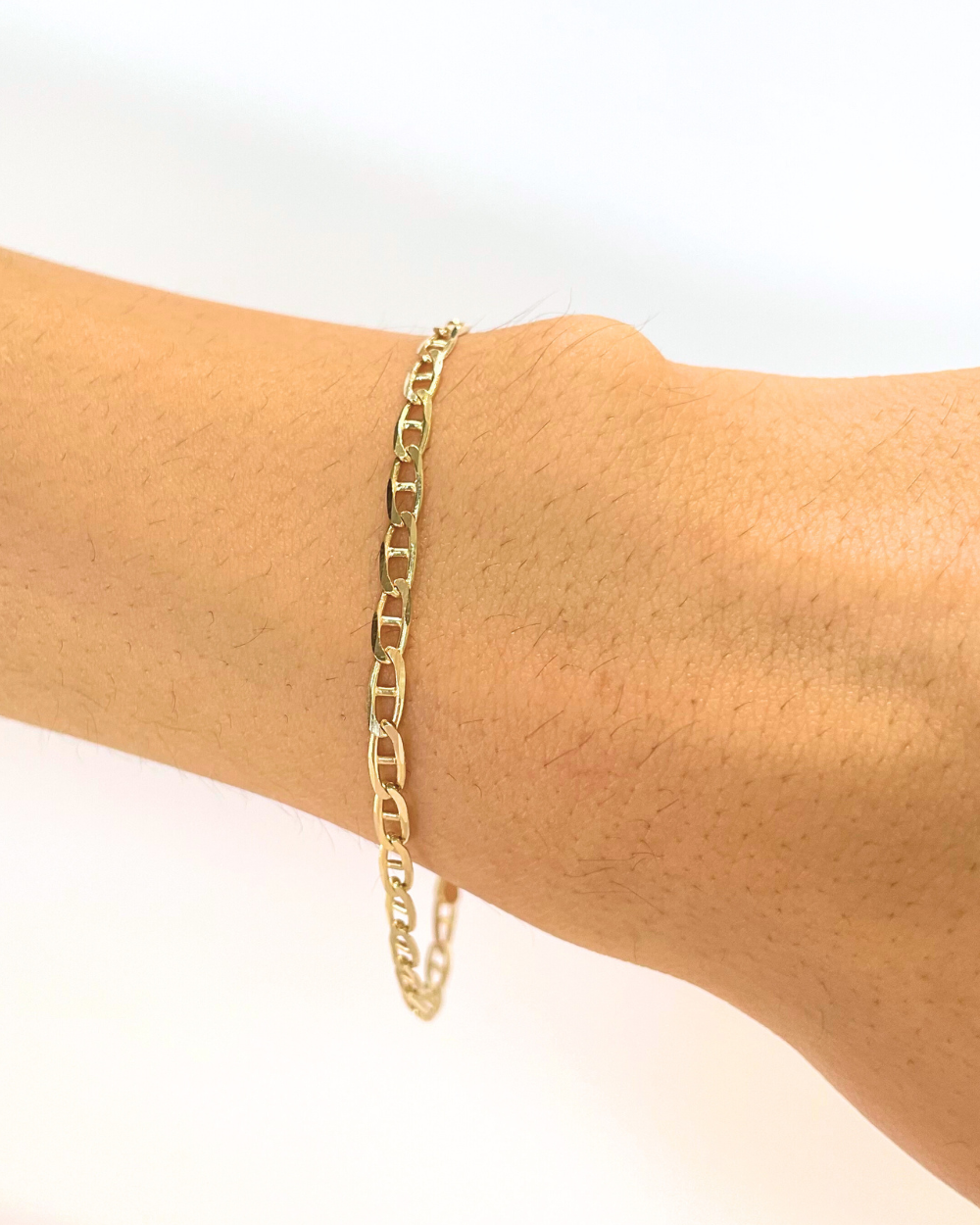 PULSERA RECTANGULOS ORO 14K SKU:ORO69